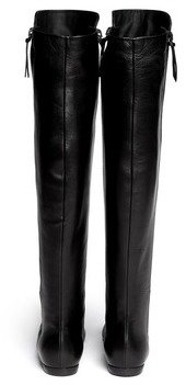Nobrand 'Balet' zip leather thigh high boots