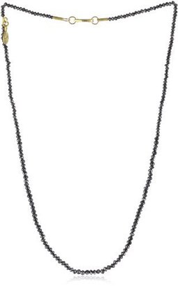 Gurhan Dark Mist" Single Strand Full Black Diamond Bead Necklace