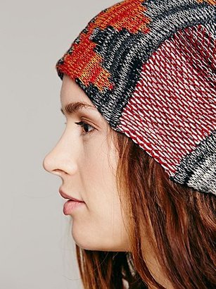 Free People Lightweight Embroidered Beanie