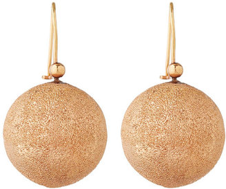 Carolina Bucci Large Gold Sparkly Sphere Earrings