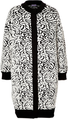 Ungaro Jacquard Knit Cardigan Coat