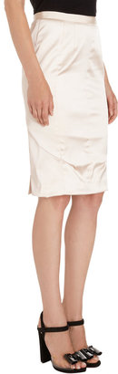Nina Ricci Satin Pencil Skirt