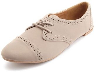 Charlotte Russe Lace-Up Brogue Oxfords