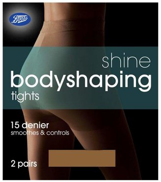 Boots Shine Bodyshaping Tights Natural Tan