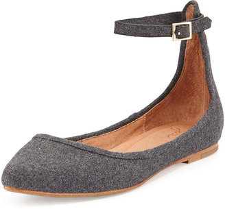 Joie Temple Flannel Ankle-Strap Flat