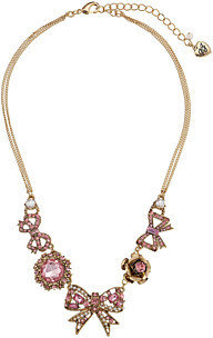 Betsey Johnson Statement Frontal Bows Necklace