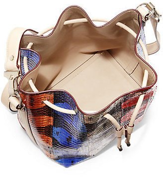 Proenza Schouler Multicolor Python Large Bucket Bag