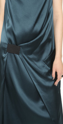 Donna Karan Sleeveless Dress with Elastic Detail
