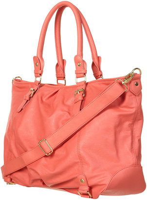 Topshop Coral Slouchy Holdall Bag