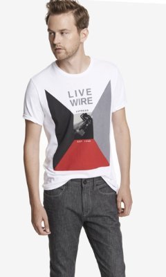 Express Graphic Tee - Live Wire