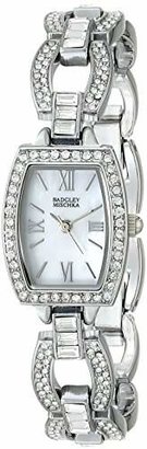 Badgley Mischka Women's BA/1337WMSB "Amazon Exclusive" Swarovski Crystal-Accented Watch With Open-Link Bracelet