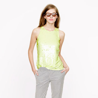 J.Crew Collection shimmer sequin cami