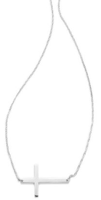 Jennifer Zeuner Jewelry 1" Horizontal Cross Necklace