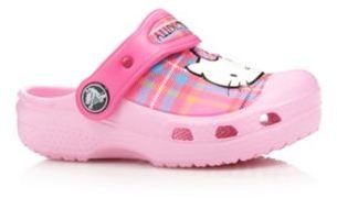 Crocs Girl's pink 'Hello Kitty' tartan 'Crocs'