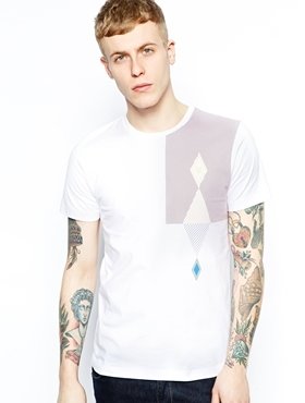Lyle & Scott T-Shirt with Archive Print - White