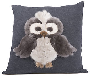 Brunello Cucinelli Mink-Fur Owl Pillow