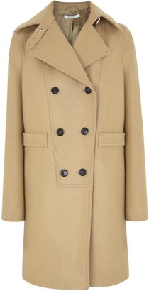 Givenchy Camel double-breasted wool blend coat