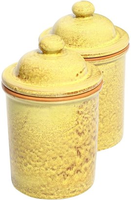 Fascino Antico Jar (Set of 2), Yellow 15cm