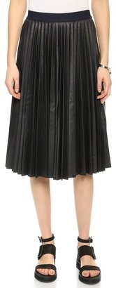 Theory Motivated Zeyn L Leather Skirt
