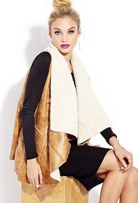 Forever 21 Southbound Faux Shearling Vest