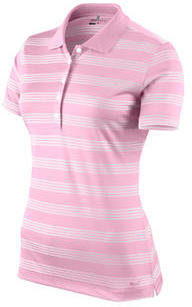 Nike 13 Women's Tech Stripe Polo Perfect Pink X-Large