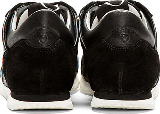 McQ Black Pebbled Leather Sneakers