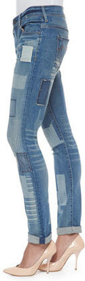 True Religion Audrey Mid-Rise Patchwork Jeans