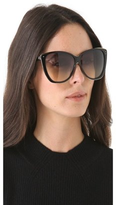 Linda Farrow luxe Square Cat Eye Sunglasses