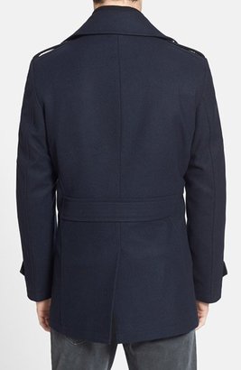 7 Diamonds 'Glasgow' Regular Fit Double Breasted Coat