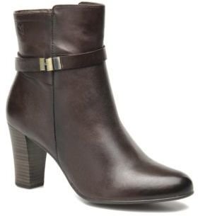 Caprice Women's Janicia Zip-up Ankle Boots in Brown