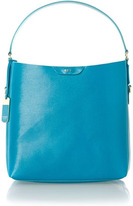 Lauren Ralph Lauren Tate blue medium hobo bag