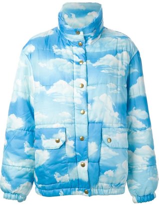 Moschino Vintage cloud print padded jacket