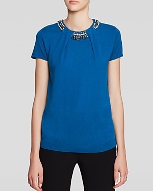 Magaschoni Embellished Silk Cashmere Sweater