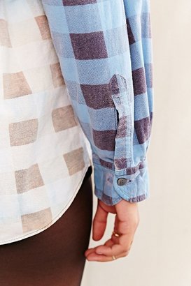 Urban Outfitters Urban Renewal Recycled Bleach-Dipped Flannel Shirt