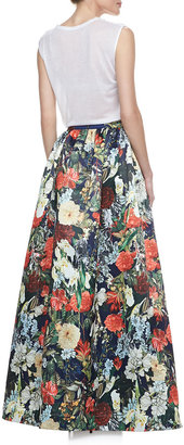 Alice + Olivia Tina Floral Ball Gown Skirt