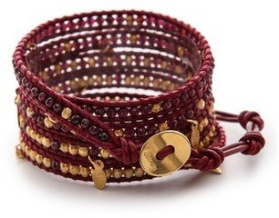 Chan Luu Beaded Charm Wrap Bracelet