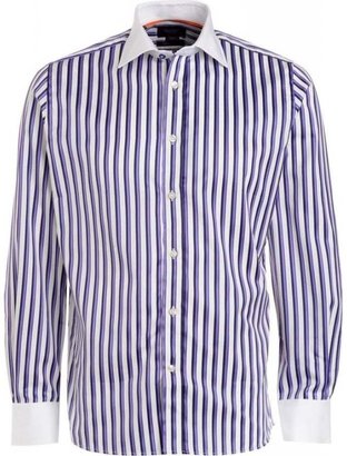 Duchamp Purple Stripe Long Sleeve Shirt