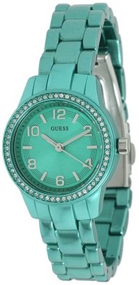 GUESS GUESS? Women's U90039L2 Green Aluminum Quartz Watch with Green Dial