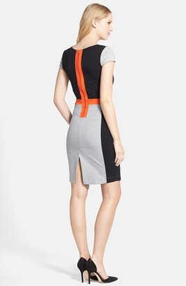 French Connection 'Manhattan' Colorblock Sheath Dress