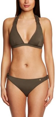 Tommy Hilfiger Women's Braided Halter Set Plain Bikini