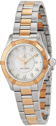 Tag Heuer Women's Aquaracer Rose Gold, Stainless Steel, & Diamond Watch