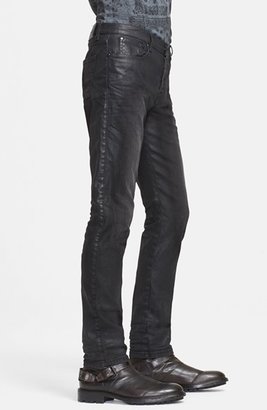 Belstaff 'Knightly' Slim Fit Coated Jeans (Black)