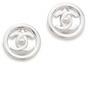 WGACA What Goes Around Comes Around Vintage Chanel Circle Earrings