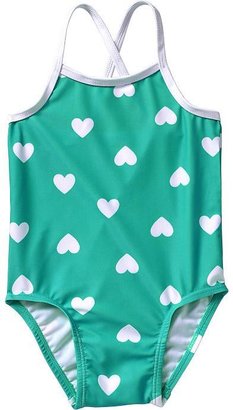 Old Navy Heart-Print Swimsuits for Baby
