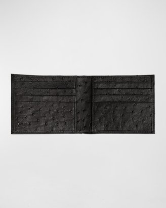 Abas Ostrich Bi-Fold Wallet