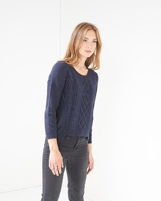 French Connection Blue Glitter Jitter Knitted Jumper