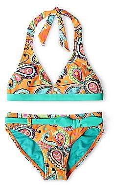 JCPenney Breaking Waves Paisley Paradise 2- pc. Swimsuit - Girls 6-16