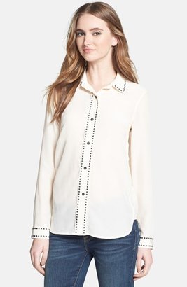 Marc by Marc Jacobs 'Frances' Studded Silk Top