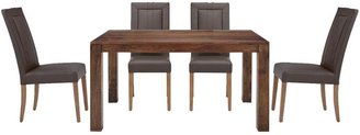 Dakota New 145cm Dining Table and 4 New Opus Dining Chairs