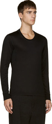 Calvin Klein Collection Black Serged Seams T-Shirt
